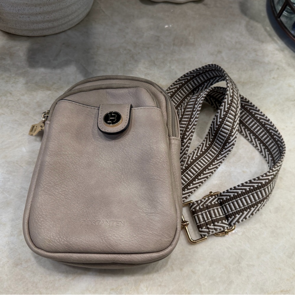 Bostanten Arrio Reversible Strap Women's Leather Leather Sling Bag